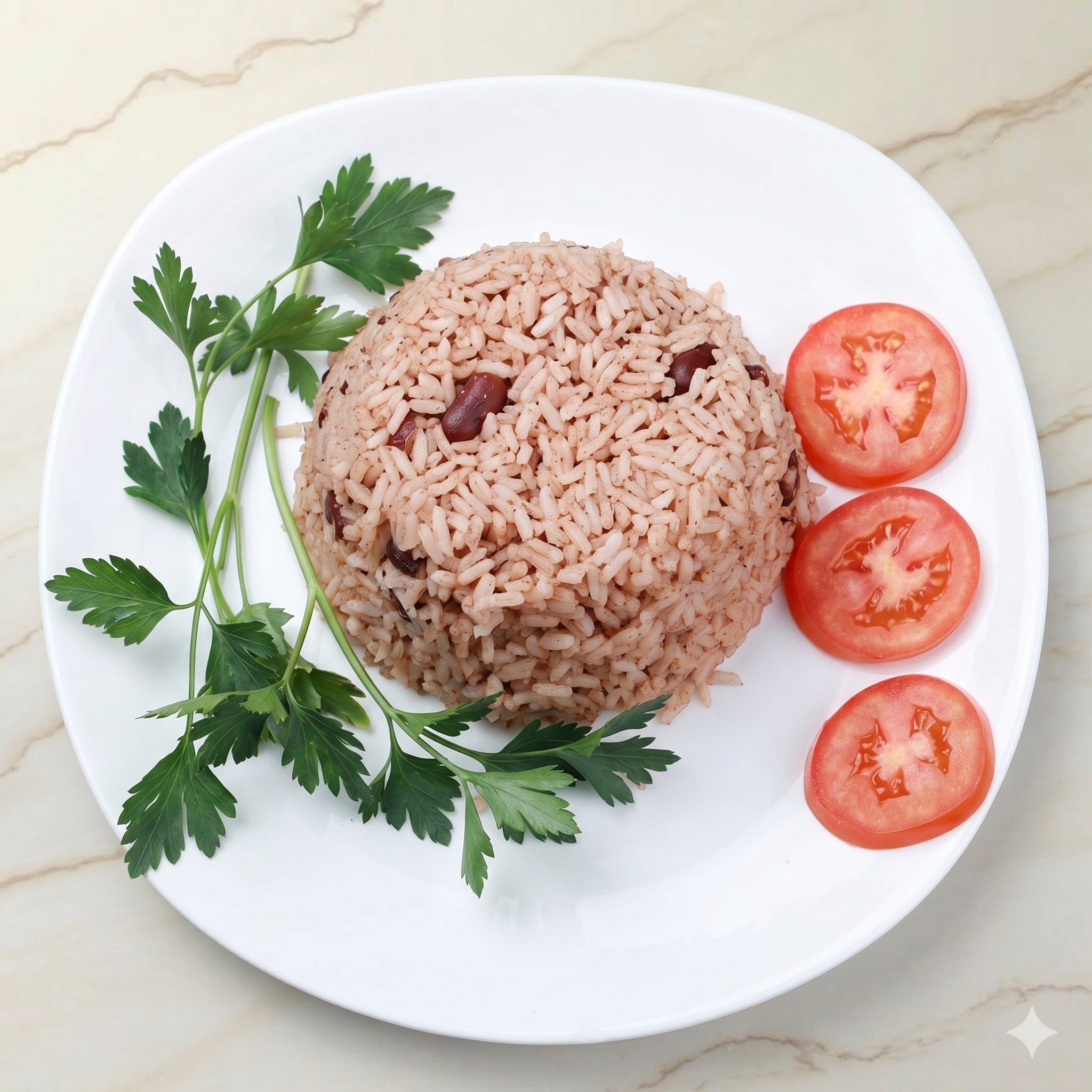 Rice & Peas.